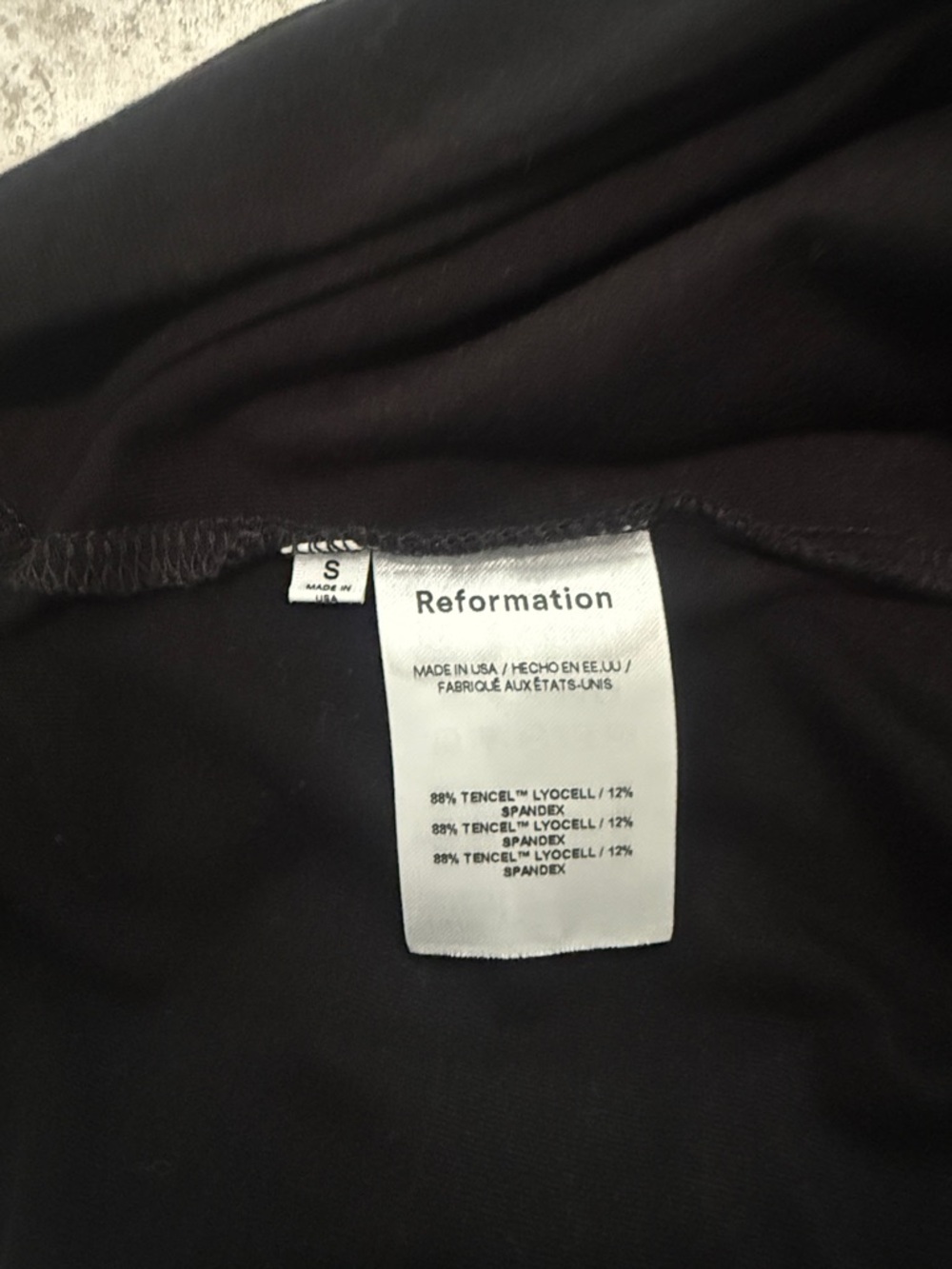 Reformation Clarke Knit Tank Black Size S - Picture 4 of 4